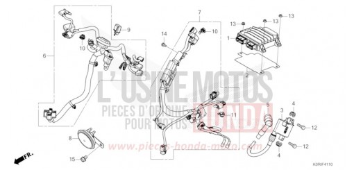 FAISCEAU SECONDAIRE/BOBINE D'ALLUMAGE SH125ADP de 2023